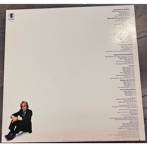 Warren Zevon EXCITABLE BOY Original 1978 LP Vinyl Werewolves of London - Picture 2 of 2